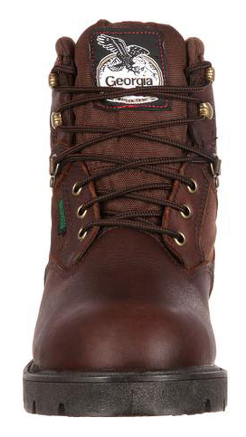 Image #4 - Georgia Boot Men's Homeland Waterproof Work Boots - Steel Toe, Brown, hi-res