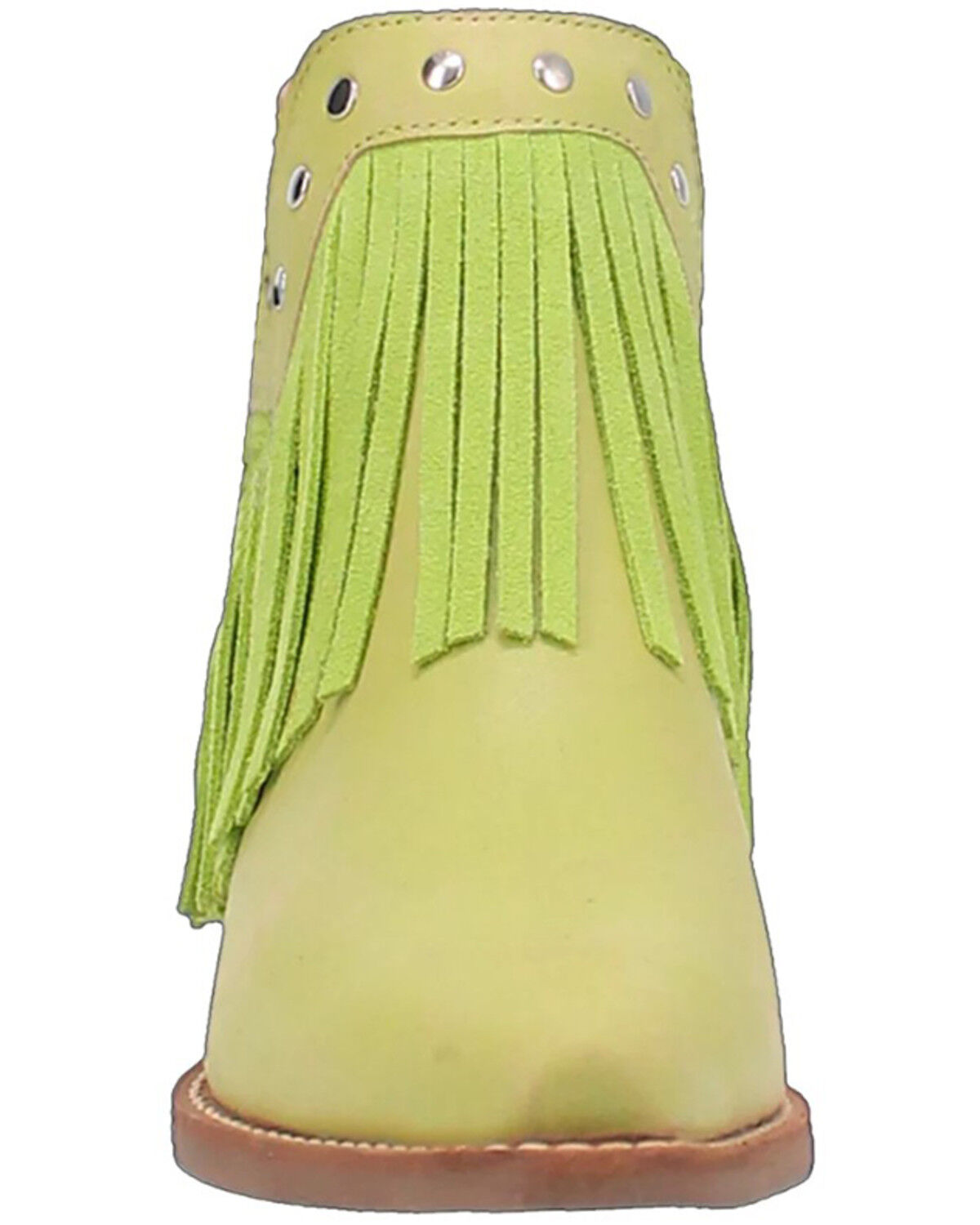 Image #4 - Dingo Women's Fine N' Dandy Leather Booties - Snip Toe, Moss Green, hi-res