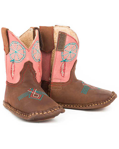 Roper Infant Boys' Dream Catcher Western Boots, Brown, hi-res