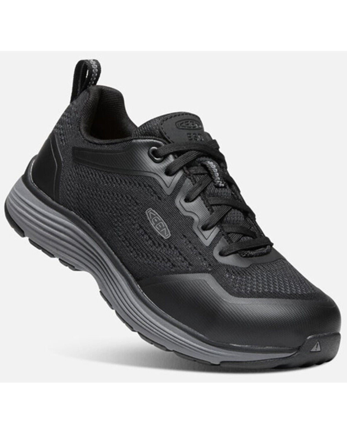 Keen Women's Sparta II ESD Lace-Up Work Sneakers - Aluminum Toe, Black, hi-res