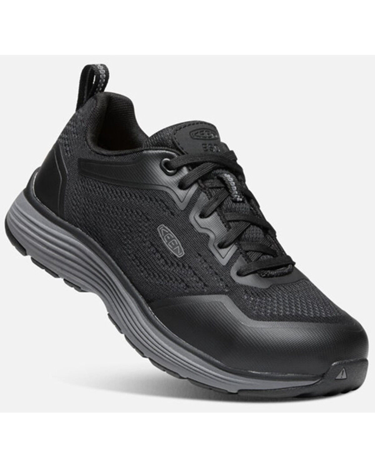 Image #1 - Keen Women's Sparta II ESD Lace-Up Work Sneakers - Aluminum Toe, Black, hi-res