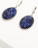 Image #2 - Lainey Wilson Women's Stone Drop Earrings, Silver, hi-res