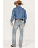 Image #3 - RANK 45® Men's Wild Horse Stackable Straight Stretch Denim Jeans, Light Medium Wash, hi-res