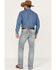 Image #3 - RANK 45® Men's Wild Horse Stackable Straight Stretch Denim Jeans, Light Medium Wash, hi-res