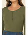 Idyllwind Women's Limelight Ribbed Knit Top , Olive, hi-res