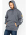 Image #5 - Hawx Men's Logo Sleeve Hooded Work Sweatshirt, Charcoal, hi-res