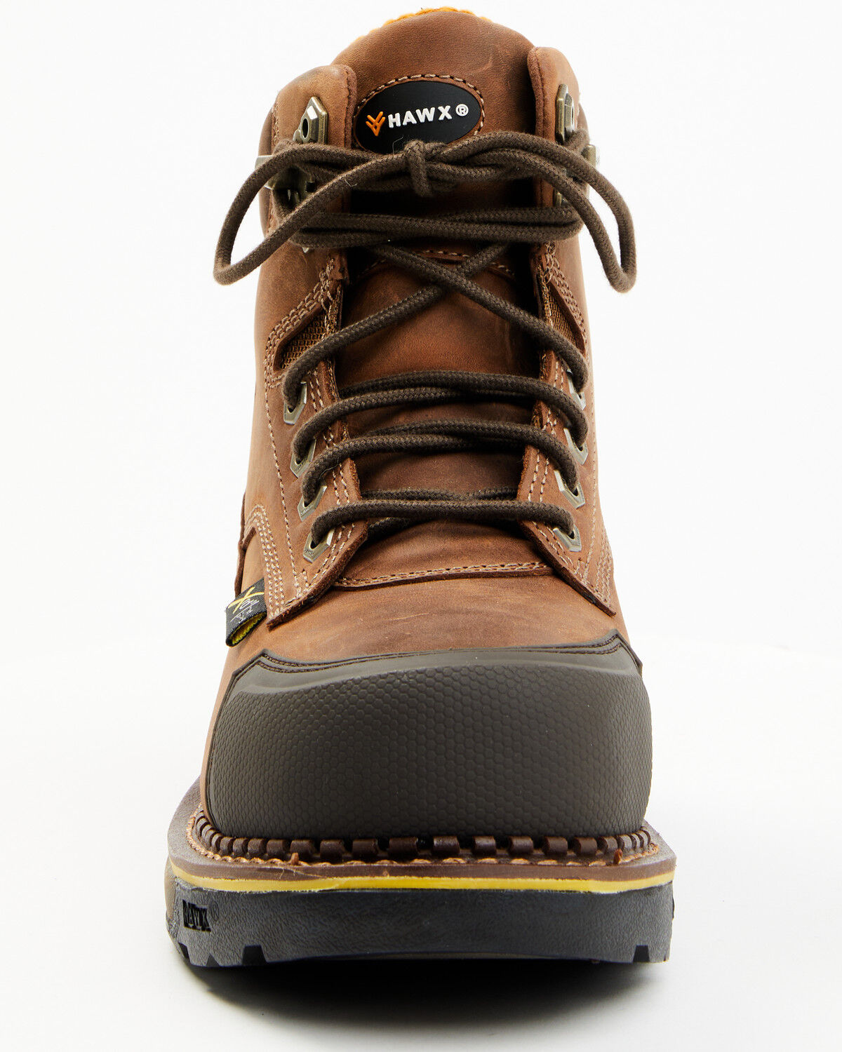 Image #4 - Hawx Men's 6" Crew Chief Internal Met Guard Work Boots - Composite Toe, Brown, hi-res