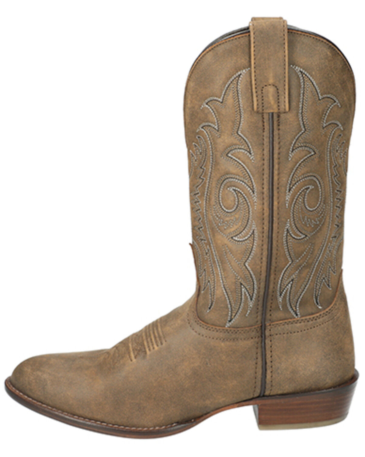 Image #3 - Smoky Mountain Men's Dalton Western Boots - Round Toe, Brown, hi-res