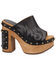 Image #2 - Dingo Women's Free Spirit Wooden Sandals, Black, hi-res
