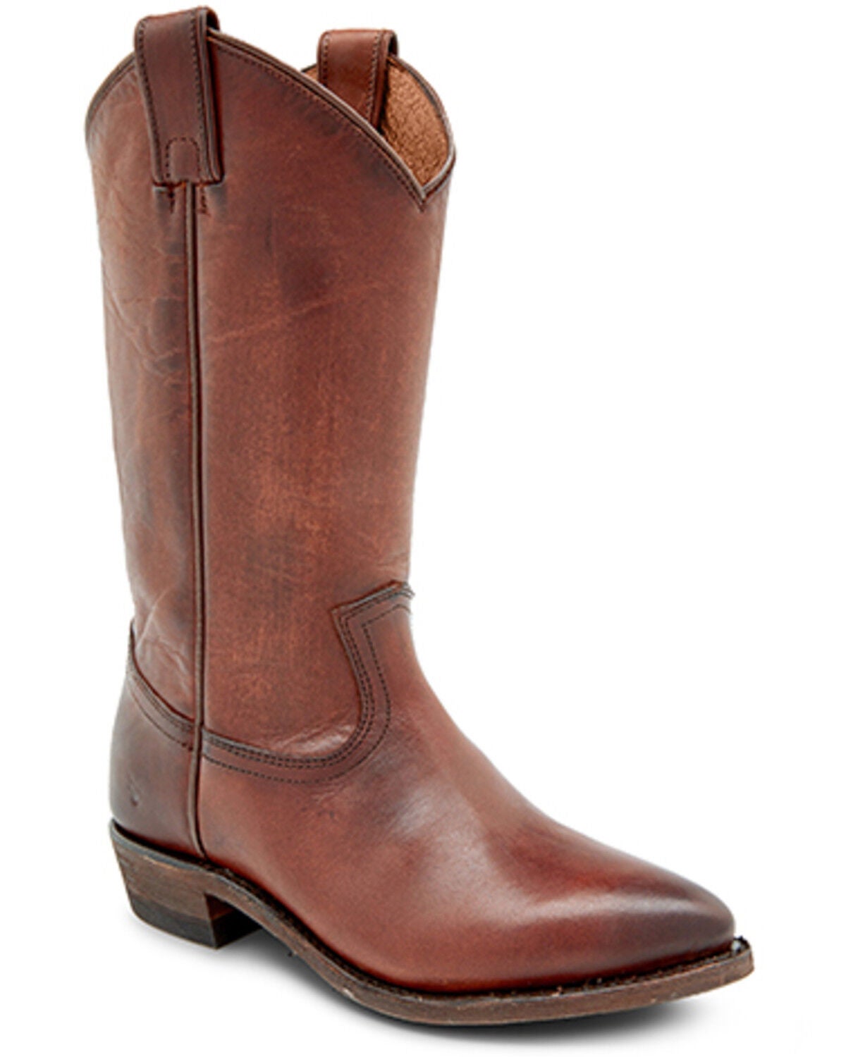 Frye Women's Billy Western Boots - Round Toe, Cognac, hi-res