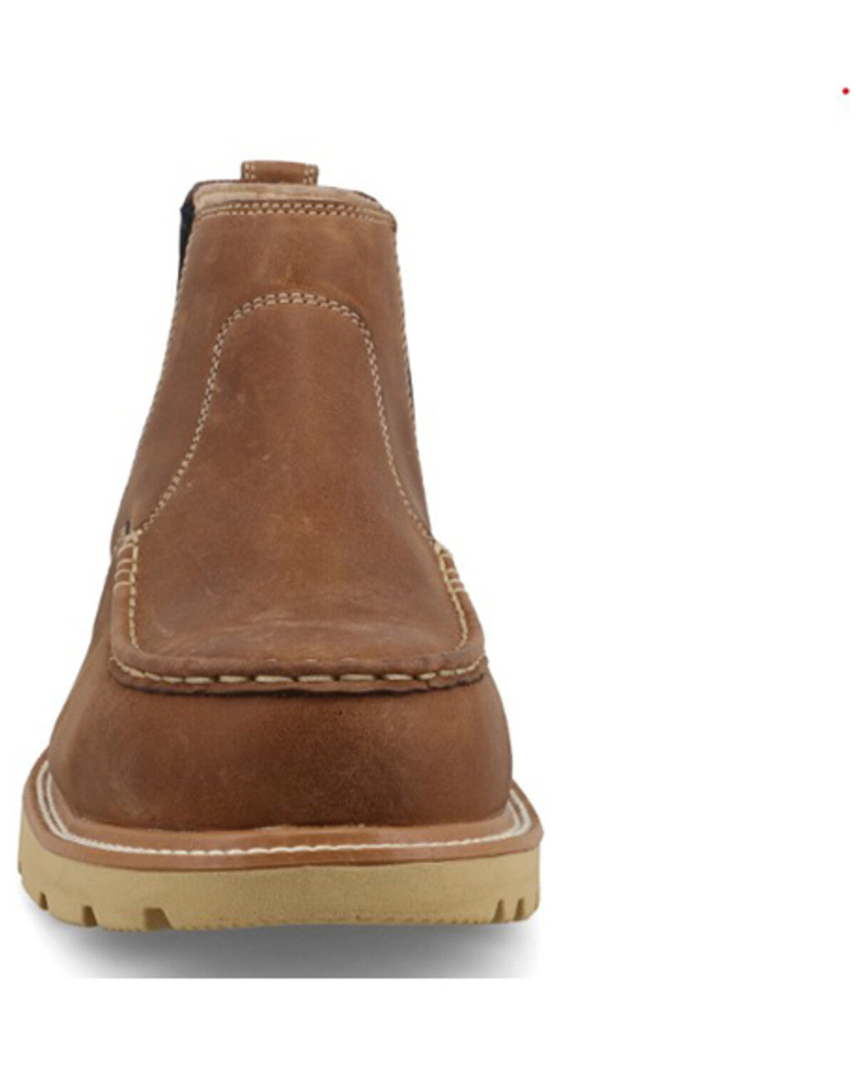 Image #4 - Twisted X Men's 4" Work Chelsea Boot - Nano Composite Toe, Medium Red, hi-res