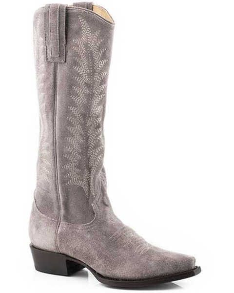 Image #1 - Stetson Women's Emme Western Boots - Snip Toe, Grey, hi-res