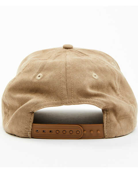 Image #3 - Cody James Men's Flag Patch Faux Suede Ball Cap, Taupe, hi-res
