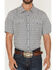 Image #3 - Gibson Trading Co Men's haven Geo Print Short Sleeve Snap Western Shirt - Big, Light Blue, hi-res