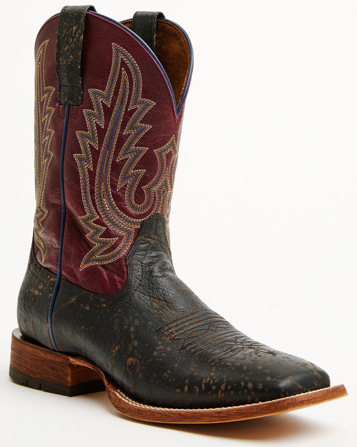 Image #1 - Ariat Men's County Roads Western Boots - Broad Square Toe, Brown, hi-res