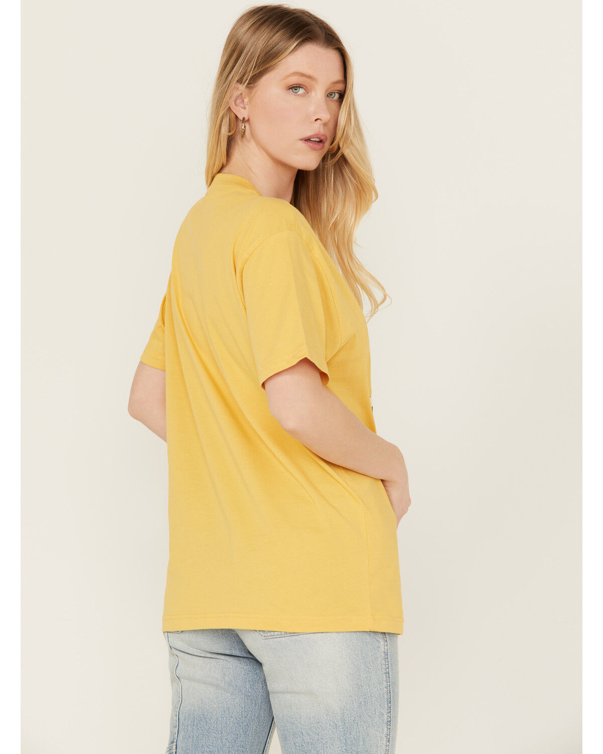 Image #4 - Ariat Women's Cow Short Sleeve Graphic Tee, Yellow, hi-res