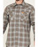 Image #3 - Wrangler Men's FR Plaid Print Long Sleeve Snap Work Shirt, Grey, hi-res