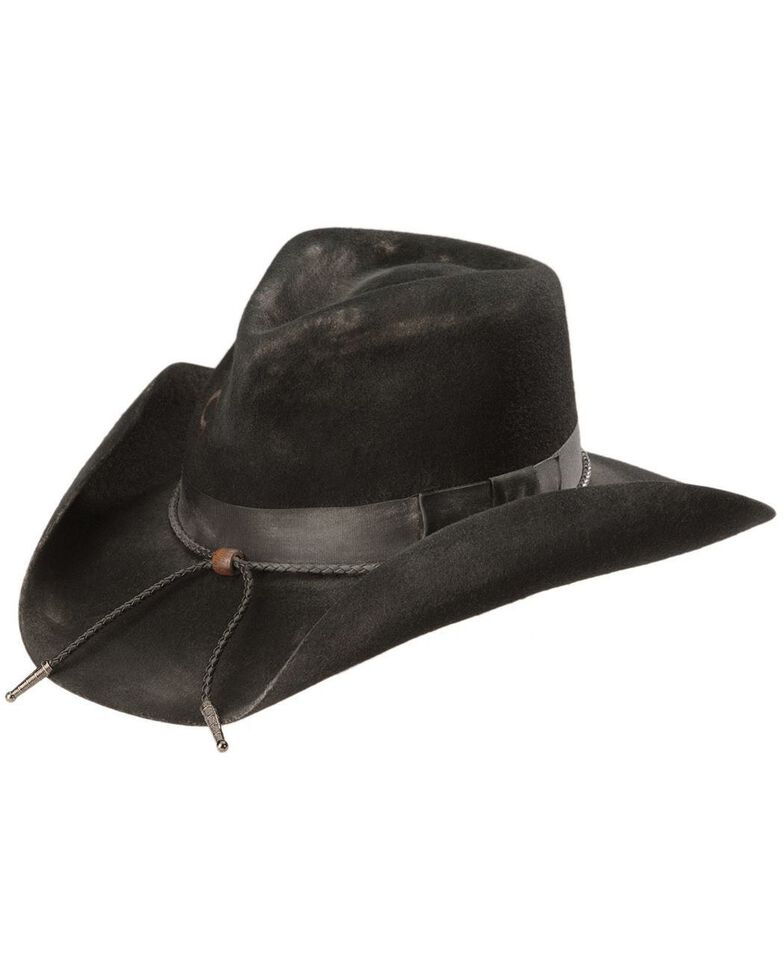 Charlie 1 Horse 3X Dusty Desperado Wool Felt Western Hat, Black, hi-res