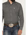 Image #3 - Cowboy Hardware Men's Geo Floral Print Long Sleeve Button-Down Western Shirt, Black, hi-res