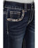 Image #4 - Shyanne Girls' Dreamcatcher Pocket Bootcut Jeans, Blue, hi-res