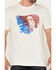 Image #3 - Moonshine Spirit Men's Blender Eagle Flag Graphic Short Sleeve T-Shirt , Cream, hi-res