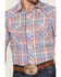 Image #3 - Roper Men's Red White & Blue Large Plaid Short Sleeve Pearl Snap Western Shirt, , hi-res