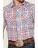 Roper Men's Red White & Blue Large Plaid Short Sleeve Snap Western Shirt , Red, hi-res