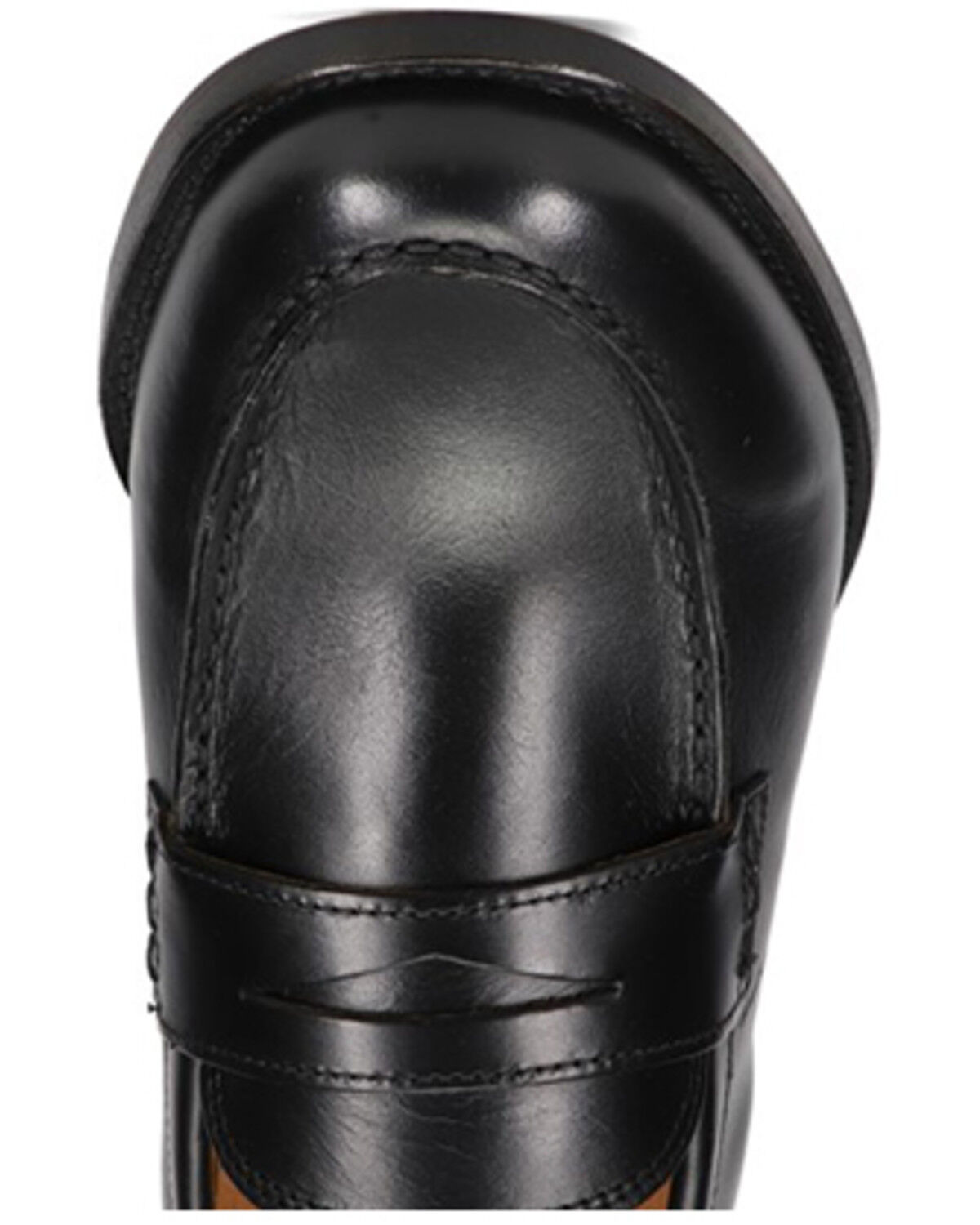 Image #6 - Frye Men's Tyler Penny Casual Shoes - Moc Toe, Black, hi-res