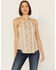 Image #1 - Shyanne Women's Embellished Halter Tank, Taupe, hi-res