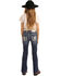 Rock & Roll Denim Girls' Star & Horseshoe Medium Bootcut Jeans, Blue, hi-res