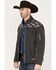 Image #2 - Ariat Men's Vernon 2.0 Chimayo Softshell Jacket, Charcoal, hi-res
