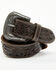 Image #2 - Cody James Men's Cyrus Floral Tooled Leather Belt, Dark Brown, hi-res