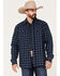 Image #1 - Cody James Men's Ghost Tree Plaid Button-Down Sherpa Bonded Flannel Shirt Jacket, , hi-res