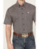 Image #3 - Cinch Men's Geo Print Short Sleeve Button-Down Stretch Western Shirt, Grey, hi-res
