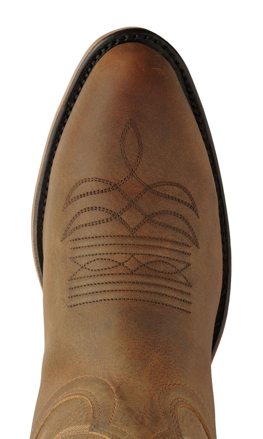 Image #6 - Boulet Men's Western Boots - Round Toe, Amber Brn, hi-res