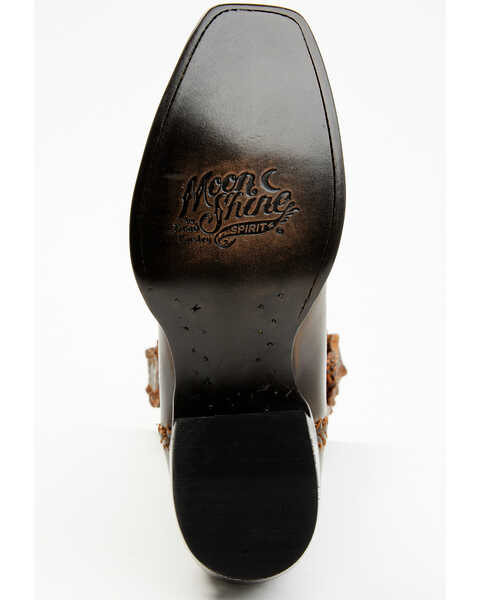 Image #7 - Moonshine Spirit Men's Pancho Tooled Western Boots - Square Toe, Brown, hi-res