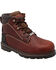 Ad Tec Men's 6" Tumbled Leather EH Work Boots - Steel Toe, Brown, hi-res