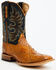 Image #1 - Cody James Men's Exotic Ostrich Patchwork Western Boots - Broad Square Toe, Tan, hi-res