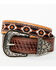 Image #1 - Cody James Men's Basketweave Billet With Southwestern Strap 3 Piece Buckle Belt, Brown, hi-res