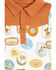 Image #2 - Angel Dear Infant Boys' Rodeo Patches Short Sleeve Snap Onesie, White, hi-res
