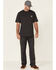 Image #2 - Carhartt Men's Loose Fit Heavyweight Logo Pocket Work T-Shirt, Charcoal Grey, hi-res
