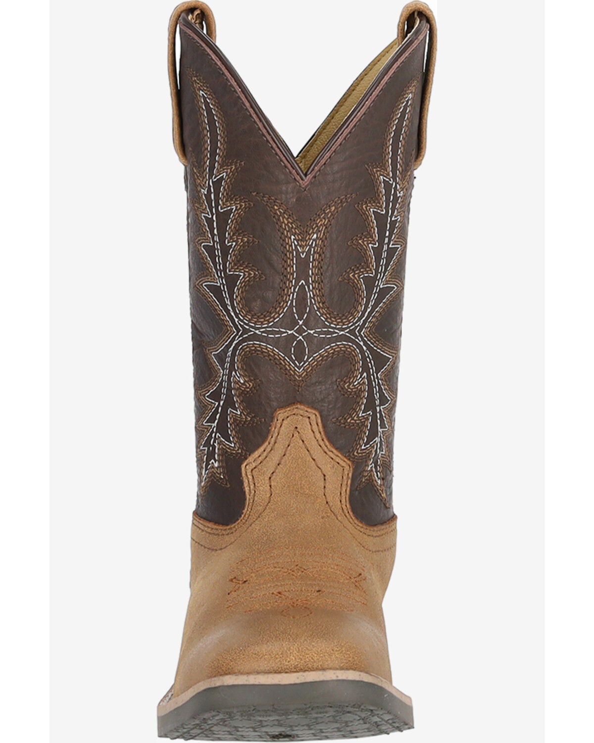 Image #3 - Smoky Mountain Boys' Adobe Western Boots - Broad Square Toe, Brown, hi-res