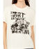 Image #3 - Shyanne Women's Dirt Flying Short Sleeve Graphic Tee, Off White, hi-res