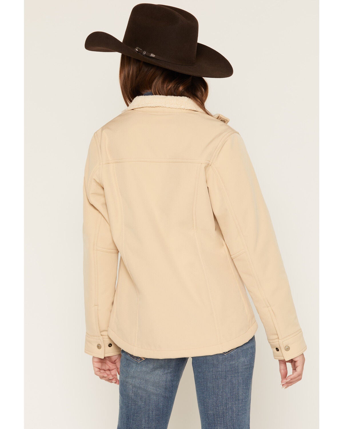 Image #4 - Ariat Women's Berber Back Softshell Jacket, Cream, hi-res