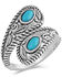 Montana Silversmiths Women's Balancing The Whole World Turquoise Open Ring, Silver, hi-res