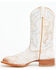 Image #3 - Shyanne Women's Sahara Western Boots - Broad Square Toe, Ivory, hi-res