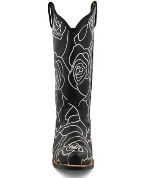 Image #4 - Twisted X Women's Steppin' Out Western Boots - Snip Toe, Black/white, hi-res