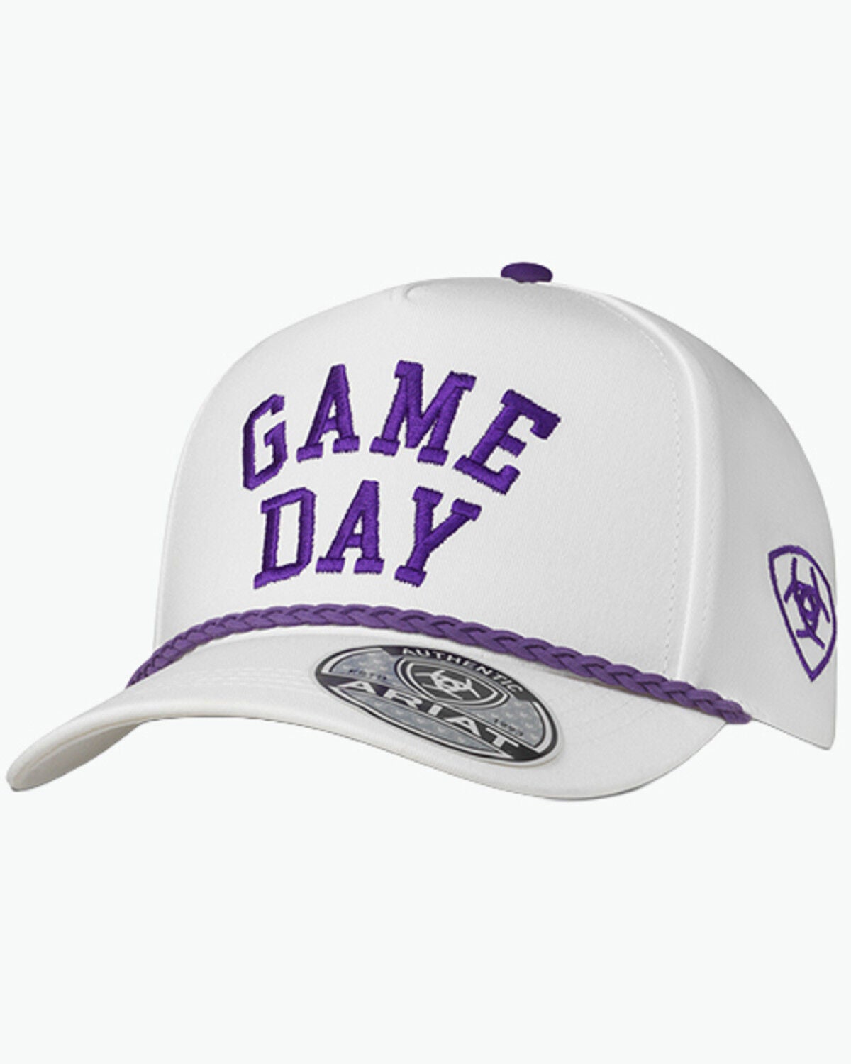 Ariat Men's Game Day Ball Cap, White, hi-res