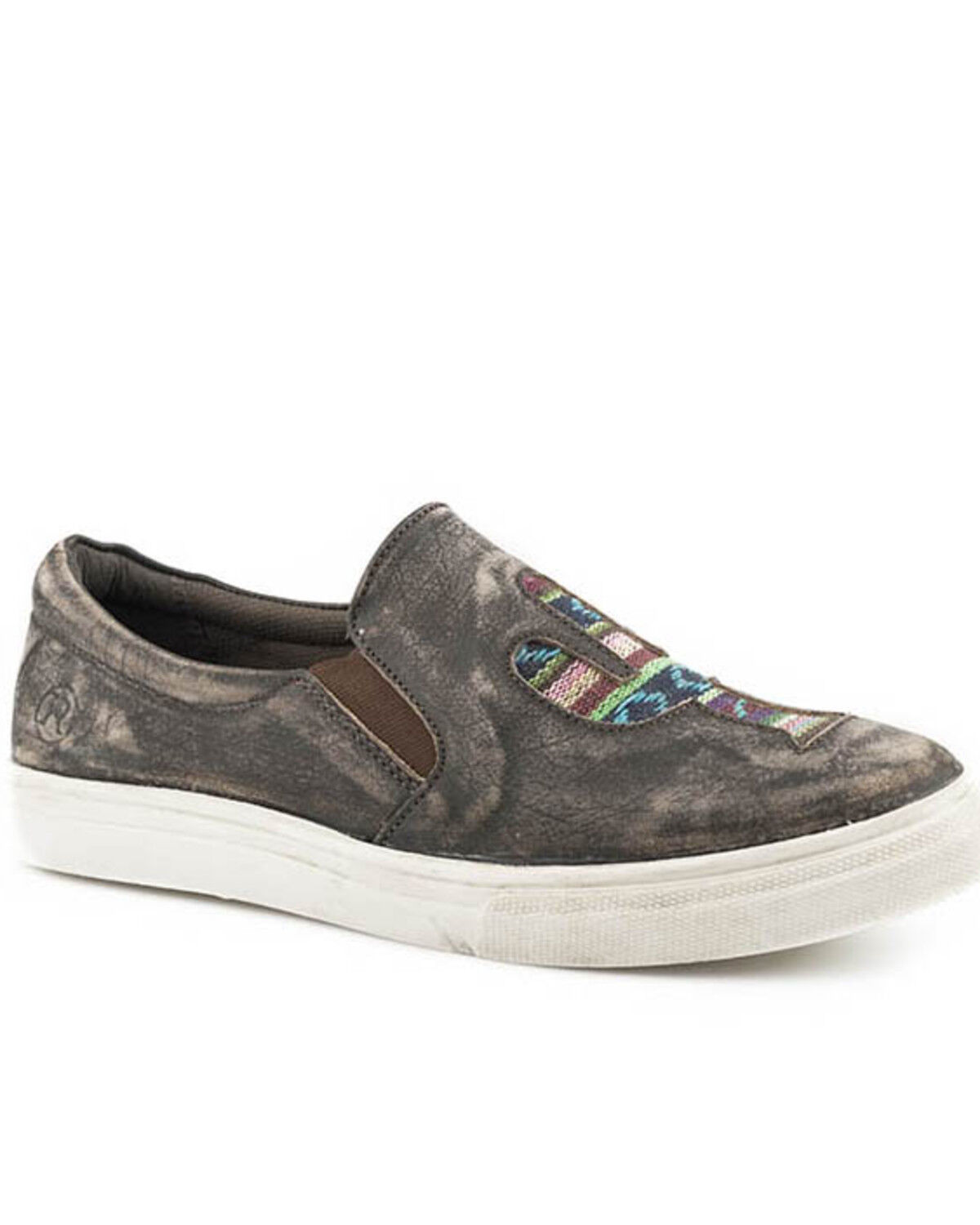Image #1 - Roper Women's Rub Off Brown Western Shoes - Round Toe, Brown, hi-res