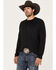 Image #1 - RANK 45® Men's Solid Performance Long Sleeve T-Shirt, Black, hi-res